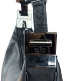Gucci Black Leather Silhouette Hobo Bag