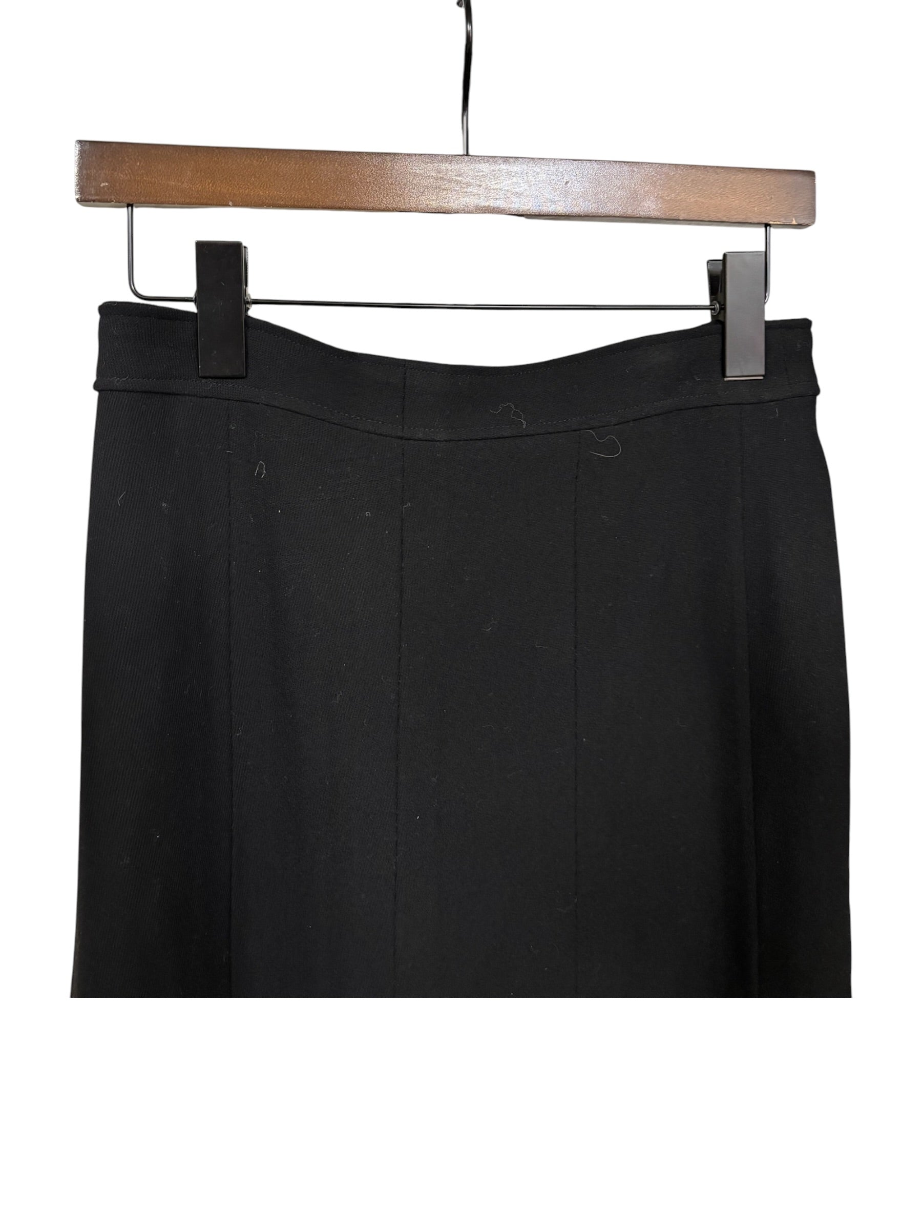 Chanel Black Wool Short Skirt