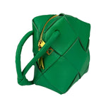 Bottega Veneta Small Green Intrecciato Cassette Camera Bag