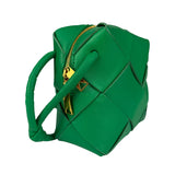 Bottega Veneta Small Green Intrecciato Cassette Camera Bag