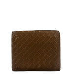 Bottega Veneta Brown Intercciato Bifold Wallet