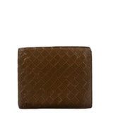 Bottega Veneta Brown Intercciato Bifold Wallet