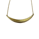 Christian Dior Black Enamel & Pave Rhinestone Crescent Chocker Necklace