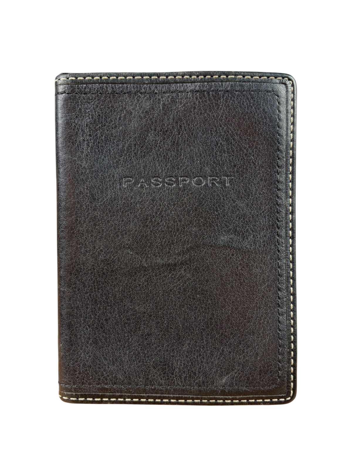 Coach Black Leather Passport Cover