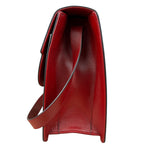 Gucci Red Leather GG Ring Shoulder Bag