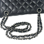 Chanel Black Quilted Leather Geometric Chain Flap Bag 2014