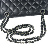 Chanel Black Quilted Leather Geometric Chain Flap Bag 2014