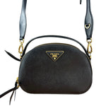 Prada Black Leather Odette Crossbody