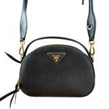 Prada Black Leather Odette Crossbody