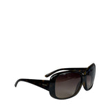Prada SPR25N Brown Tortoiseshell Acetate Oversized Sunglasses