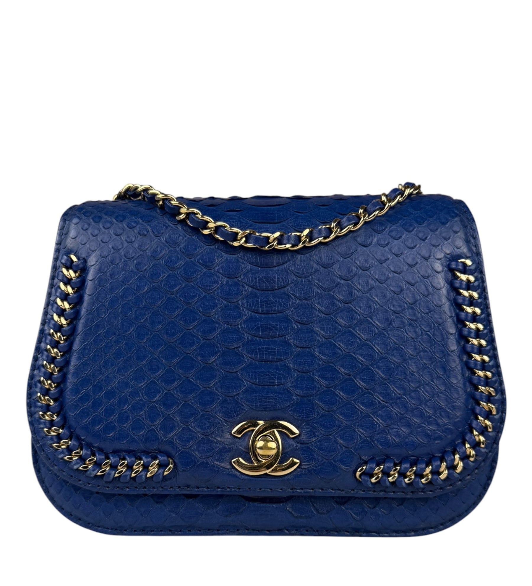 Chanel Braided Chic Python Flap Bag 2017