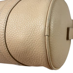 Burberry Cream Calfskin Barrel Shoulder Bag