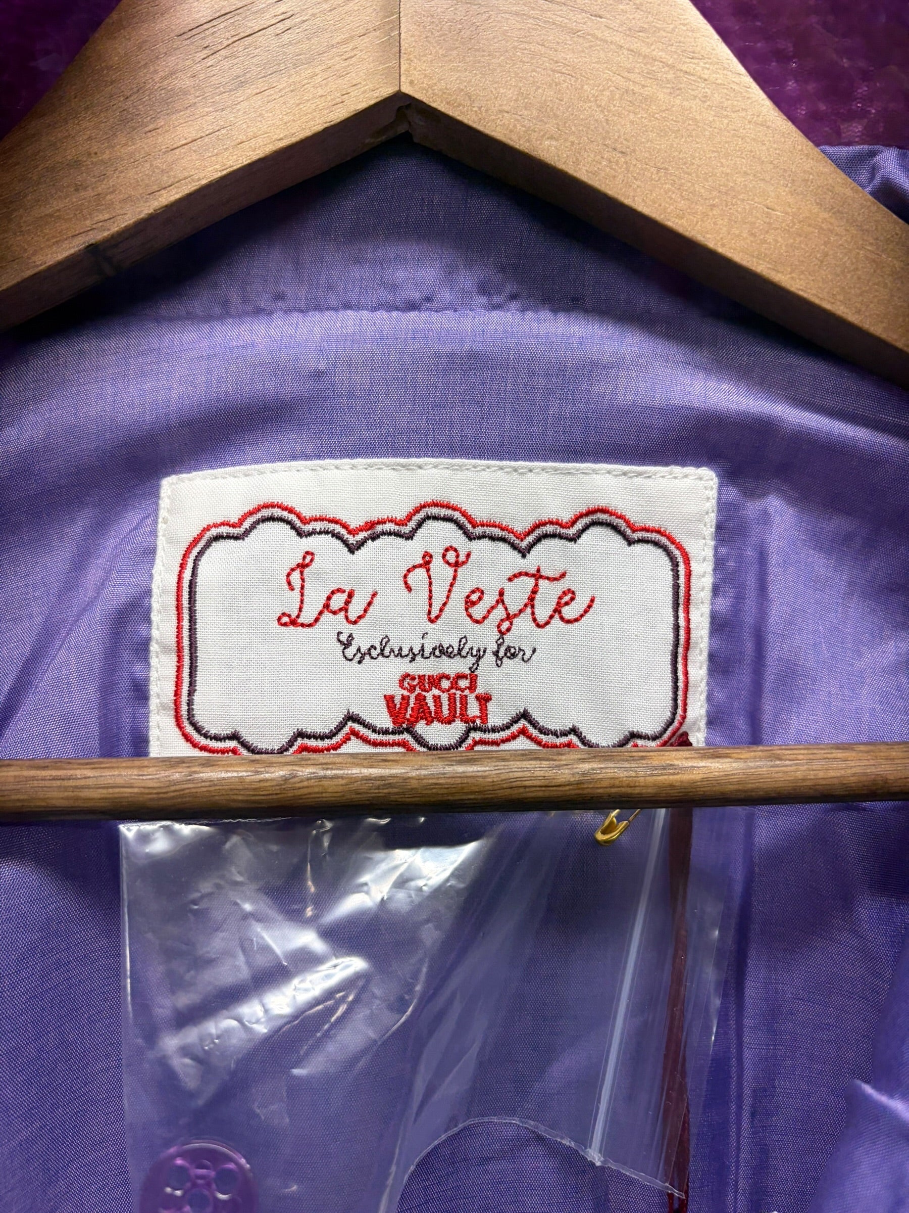 Gucci Purple Vault La Veste Sequin Long Sleeve Shirt