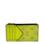 Louis Vuitton Neon Yellow Monogram Coin Card Holder
