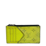 Louis Vuitton Neon Yellow Monogram Coin Card Holder