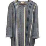 Hermes Vintage Grey Cashmere Striped Sweater
