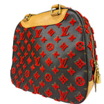 Louis Vuitton Limited Edition Deauville Cube Rosso Handbag Red