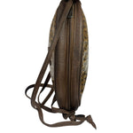 Fendi Vintage Brown PVC Leather Zucca Crossbody Bag