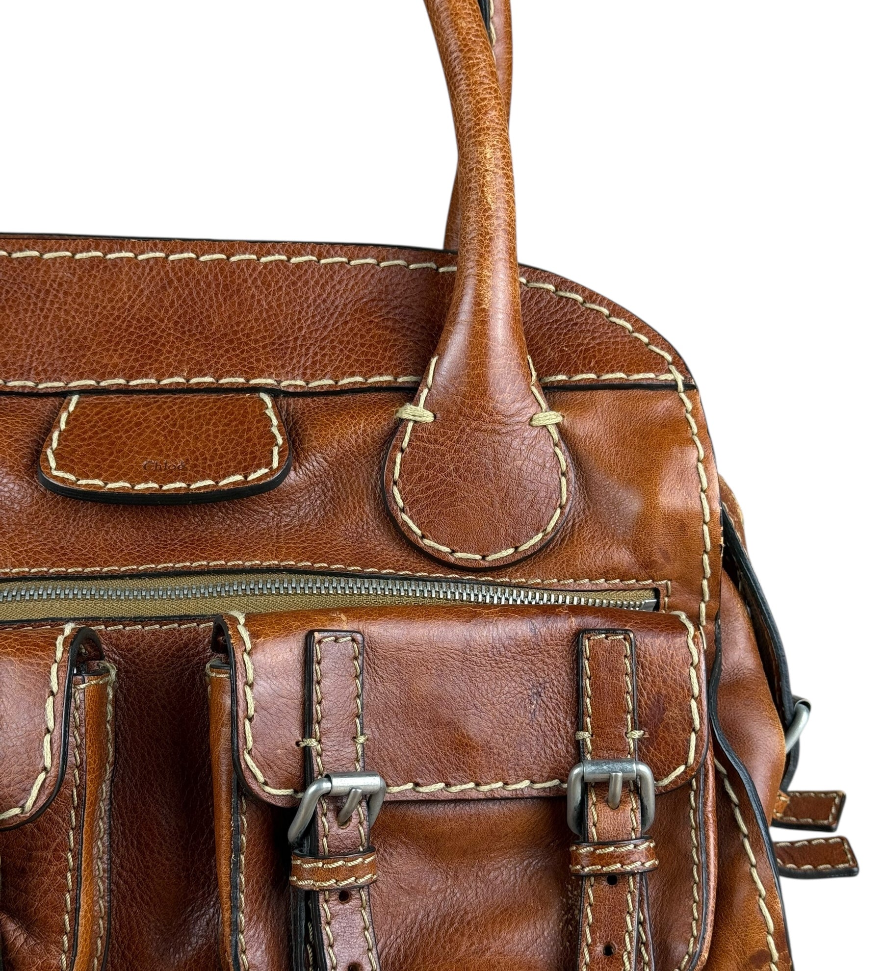 Chloé Vintage Edith Leather Tan Shoulder Bag