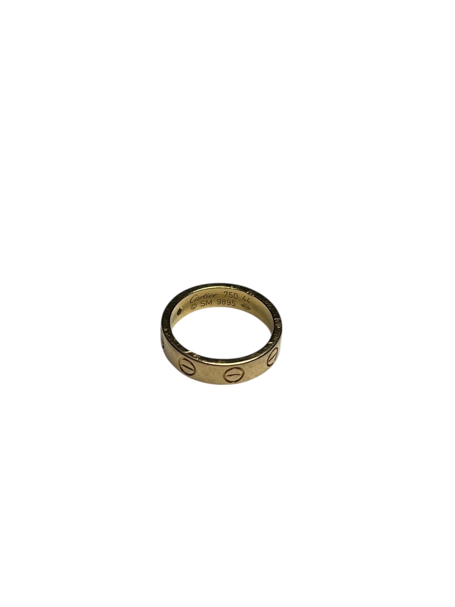 Cartier Gold Love 1 Diamond Ring