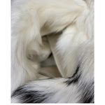 Vintage Cream/Brown Rabbit Fur Coat