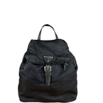 Prada Vintage Black Nylon Drawstring Backpack
