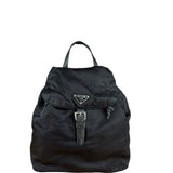 Prada Vintage Black Nylon Drawstring Backpack