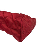 Prada Vintage Red Quilted Nylon Pouch MV599