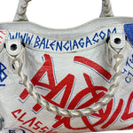 Balenciaga Mini White Graffiti Le City Bag