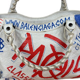 Balenciaga Mini White Graffiti Le City Bag