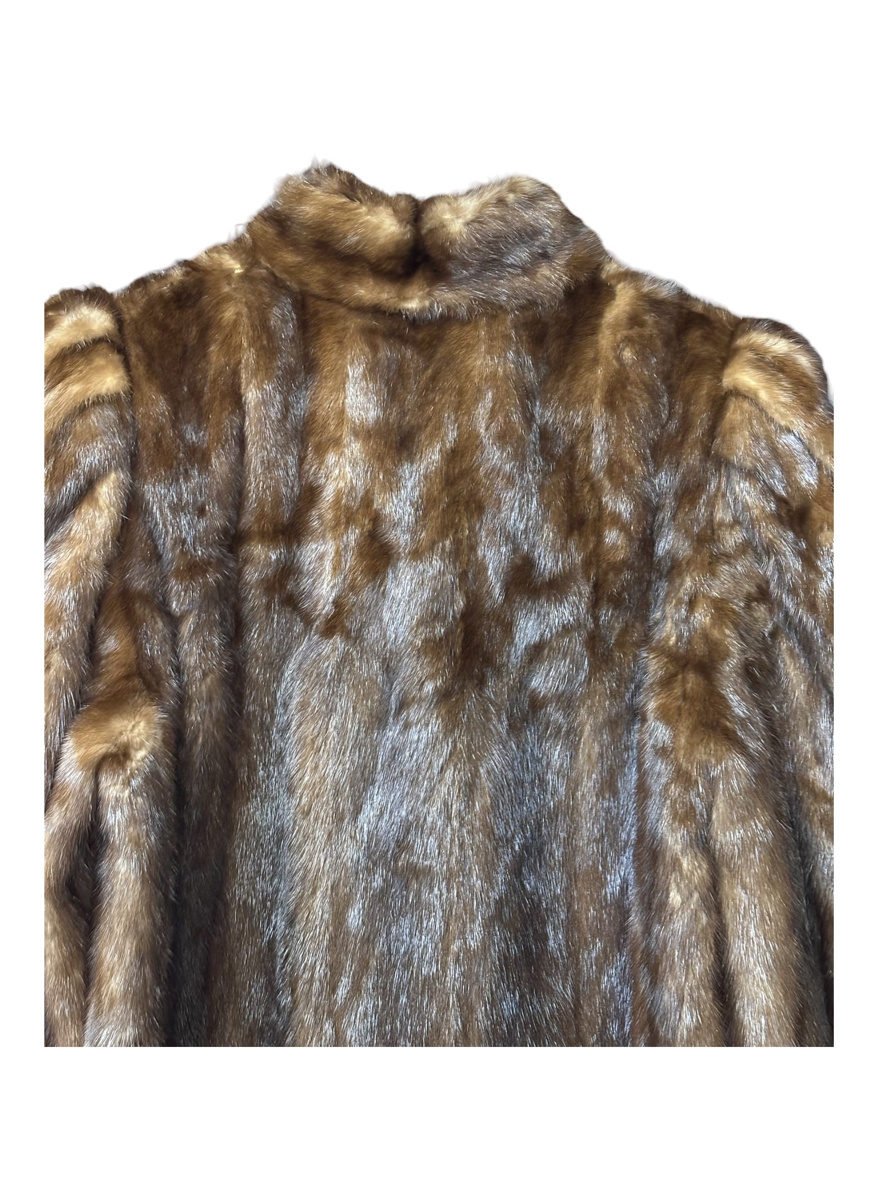 Saikatsu Vintage Brown Mink Fur Coat