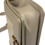 Chanel Beige Leather Boy Stingray Flap Bag 2013