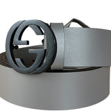 Gucci Grey Belt Black GG