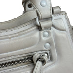 Balenciaga White Leather Neo Classic Le City Two-Way Bag