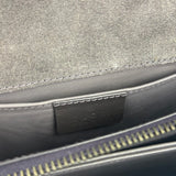 Gucci Grey Patent Leather Flap Mini Shoulder Bag