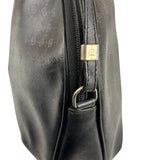 Gucci Vintage Micro GG Black Leather Shoulder Bag