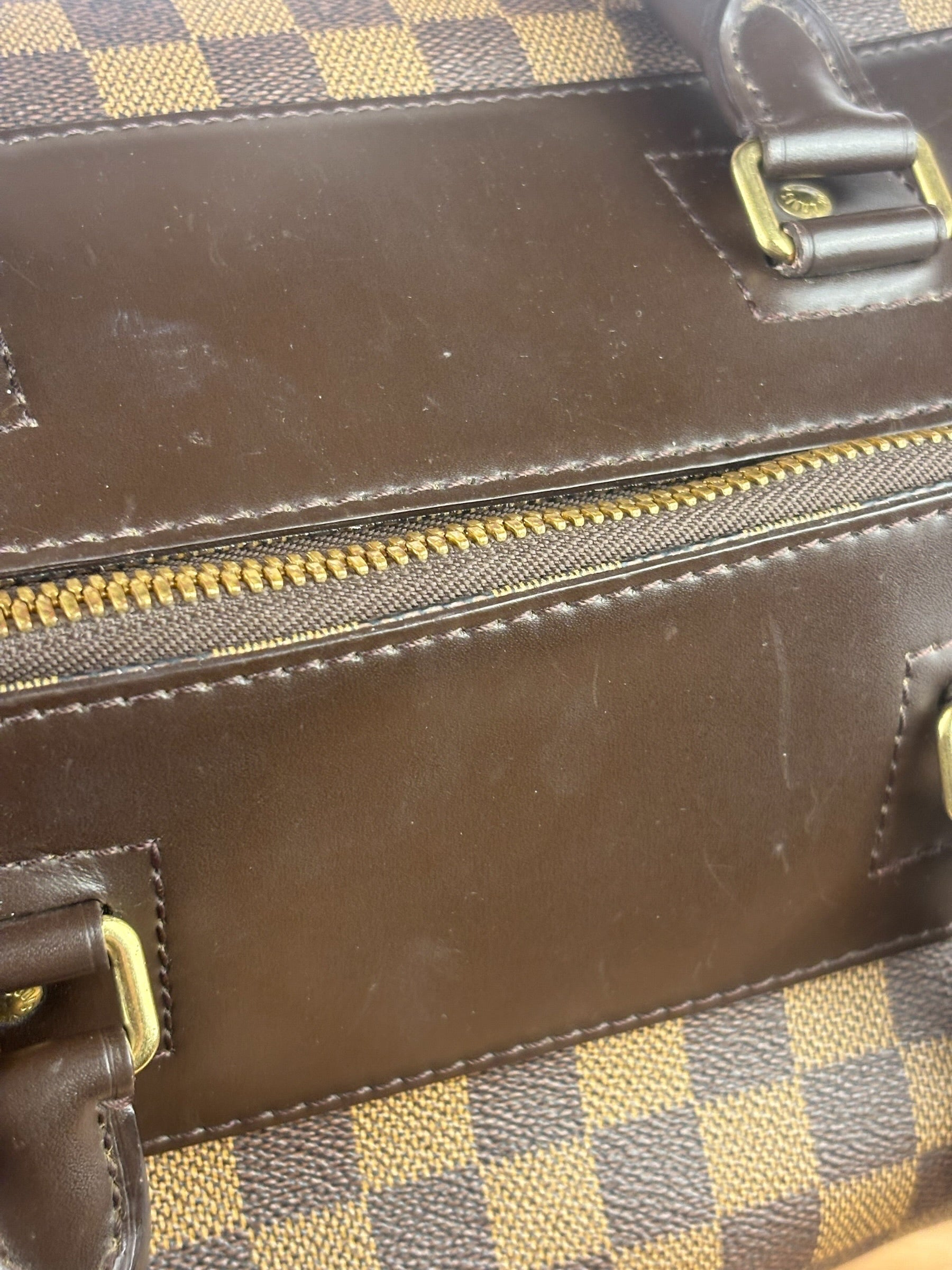 Louis Vuitton Damier Ebene Greenwich Travel Handbag GM
