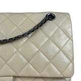 Chanel Aged Ivory Quilted Leather 2.55 Reissue Double Flap Bag 2009