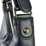 Gucci Black Leather Heritage Horsebit Hobo Bag
