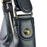 Gucci Black Leather Heritage Horsebit Hobo Bag