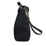Hermes Black Leather Trim Herbag Two-Way Bag