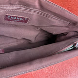 Chanel Red Quilted Caviar Be CC 2Way Tote Bag 2014