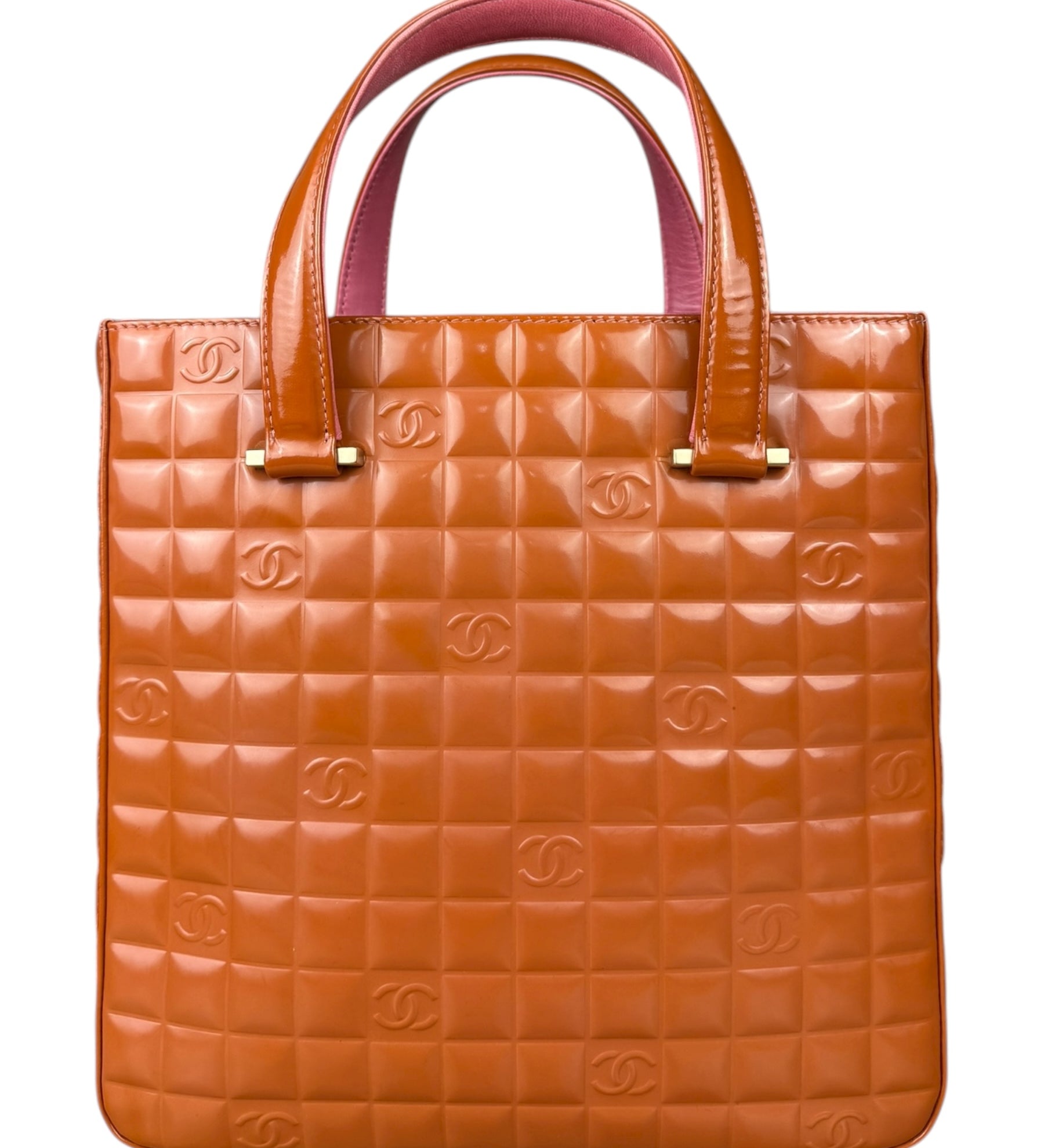 Chanel Chocolate Bar Patent Tote 2002