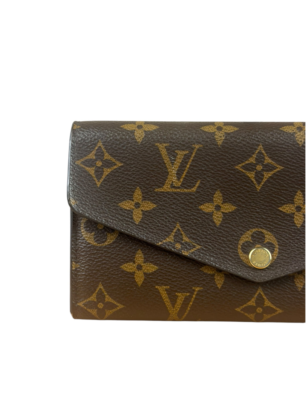 Louis Vuitton Monogram Sarah Flap Long Wallet
