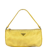 Prada Vintage Yellow Nylon Pochette
