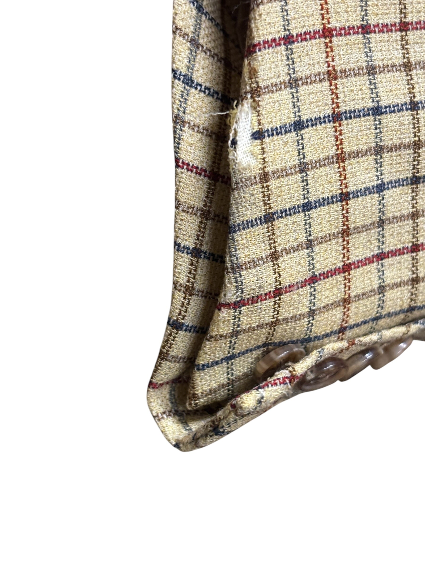 80s/90s Vintage Hermes Plaid Sportcoat (Distressed)