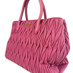 Miu Miu Pink Nappa Leather 2Way Tote Bag