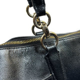 Coach Black Pebbled Leather Ava Zip Tote