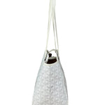 Goyard White Goyardine Sac Rouette PM Shoulder Tote