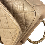 Chanel Beige Caviar S Filigree Flap 2016